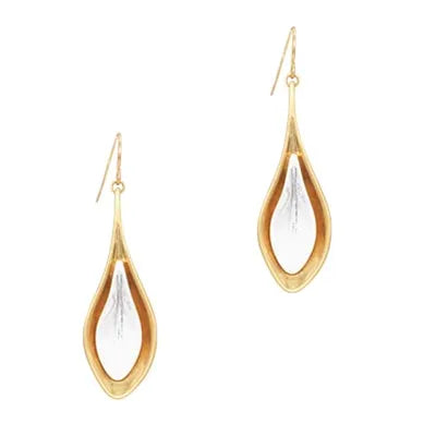 French Wire - 2Tone Open - Gold/Silver