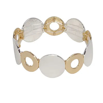Disc (S) & Open Circle (G) Bracelet