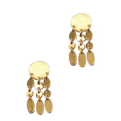 Studs - Discs (Waterfall) - Gold
