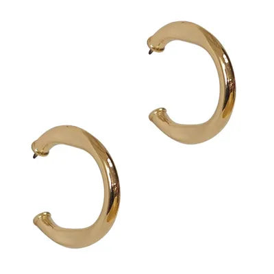 Studs - Hoop (Rustic) - Gold