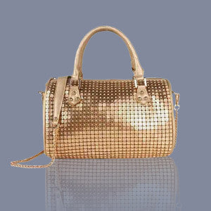 Aluminium Crystal Handbag-Gold