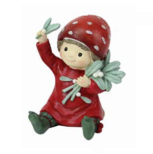 Sitting Mushroom Pixie - Naida