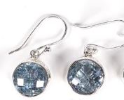 BLUE TOPAZ Earrings RND