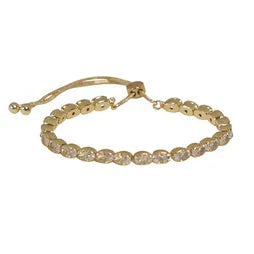 Slider - Oval CZ - Clear (G)