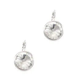 Round Lever Backs - Clear (Silver)