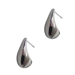 Molten Drop Studs - Silver