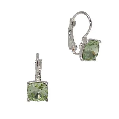 Square Earrings - Chrysolite (Silver)