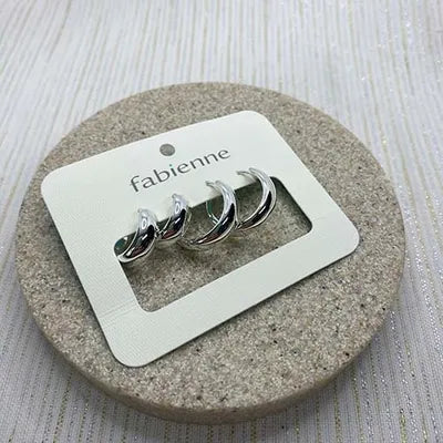 Hinged Hoops (Small) - Silver