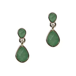 Teardrop (Double) Studs - Green