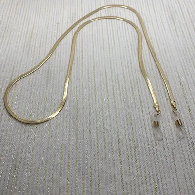 Herringbone Glasses Gold Chain