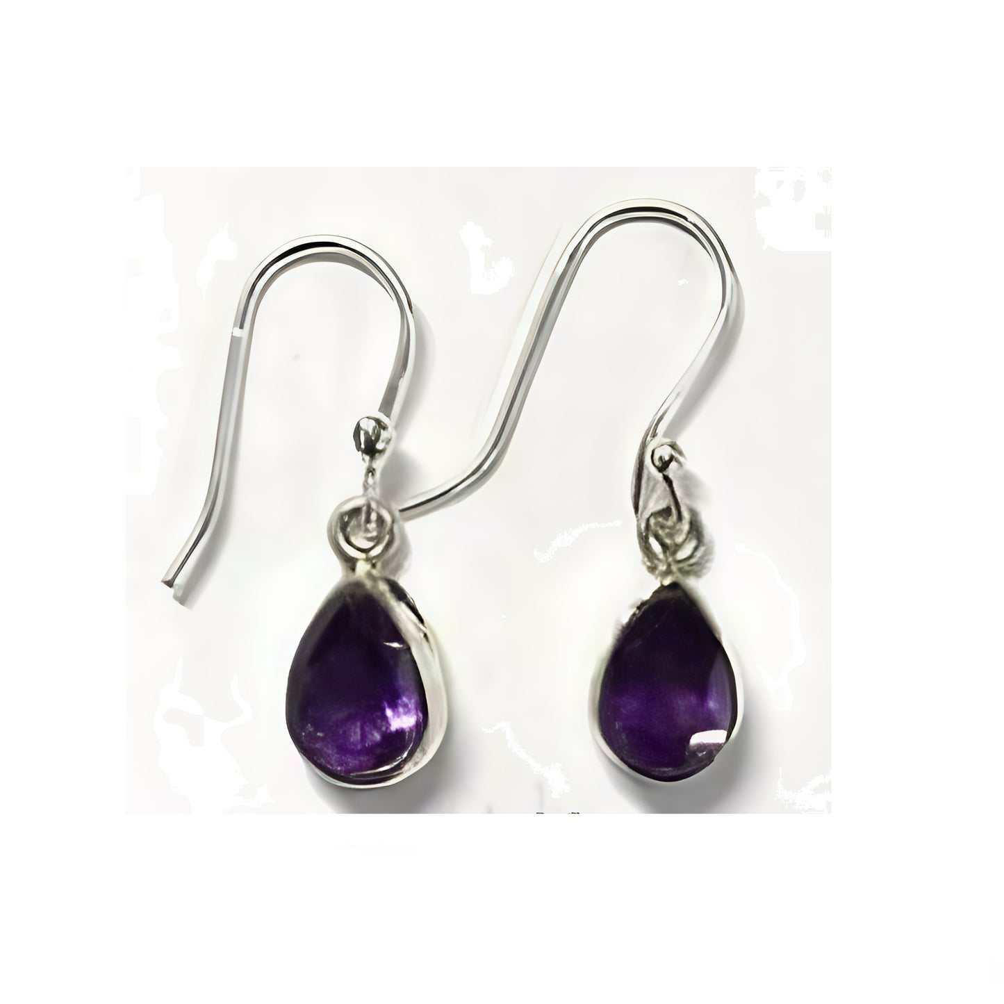 Amethyst Drop Earrings - TD