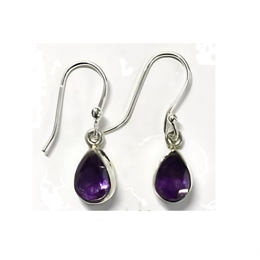 Amethyst Drop Earrings - TD