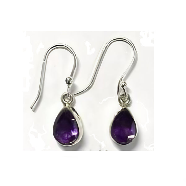Amethyst Drop Earrings - TD