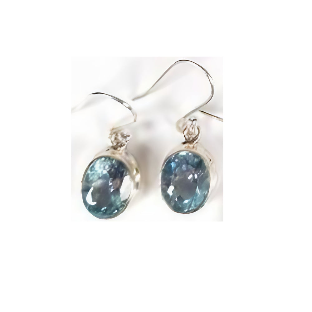 Blue Topaz Drop Earrings - OVL