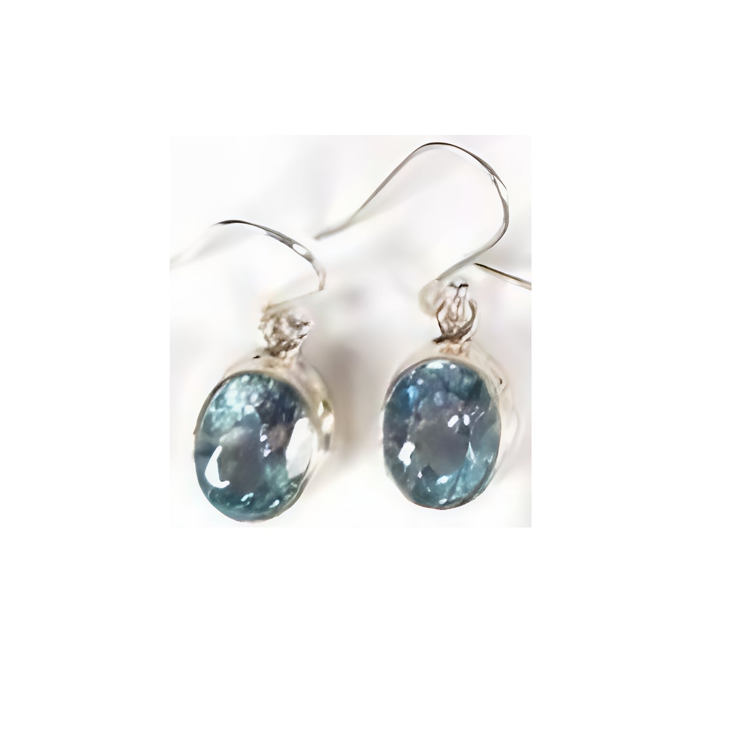 Blue Topaz Drop Earrings - OVL