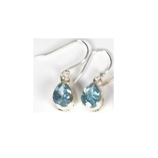 Blue Topaz Drop Earrings - TD