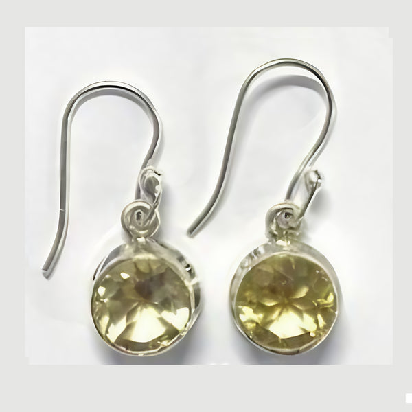 Citrine Drop Earrings - RND