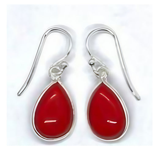Coral (Faux) Drop Earrings - TD