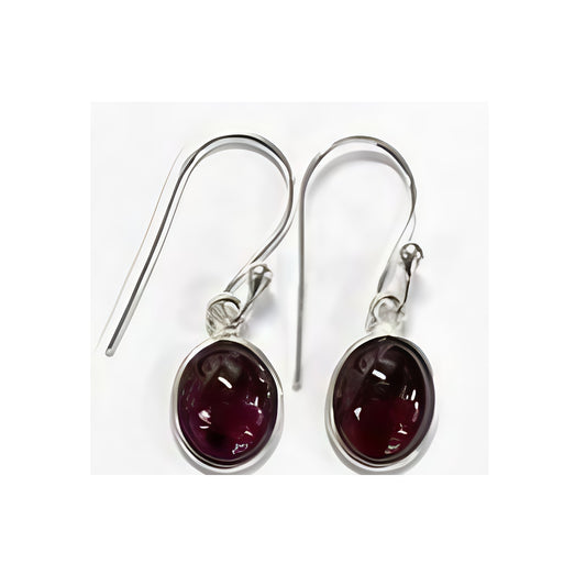 Garnet Drop Earrings - OVL