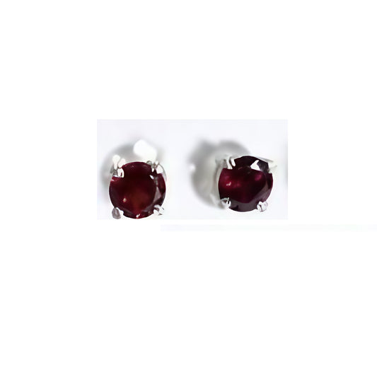 Garnet Studs - RND