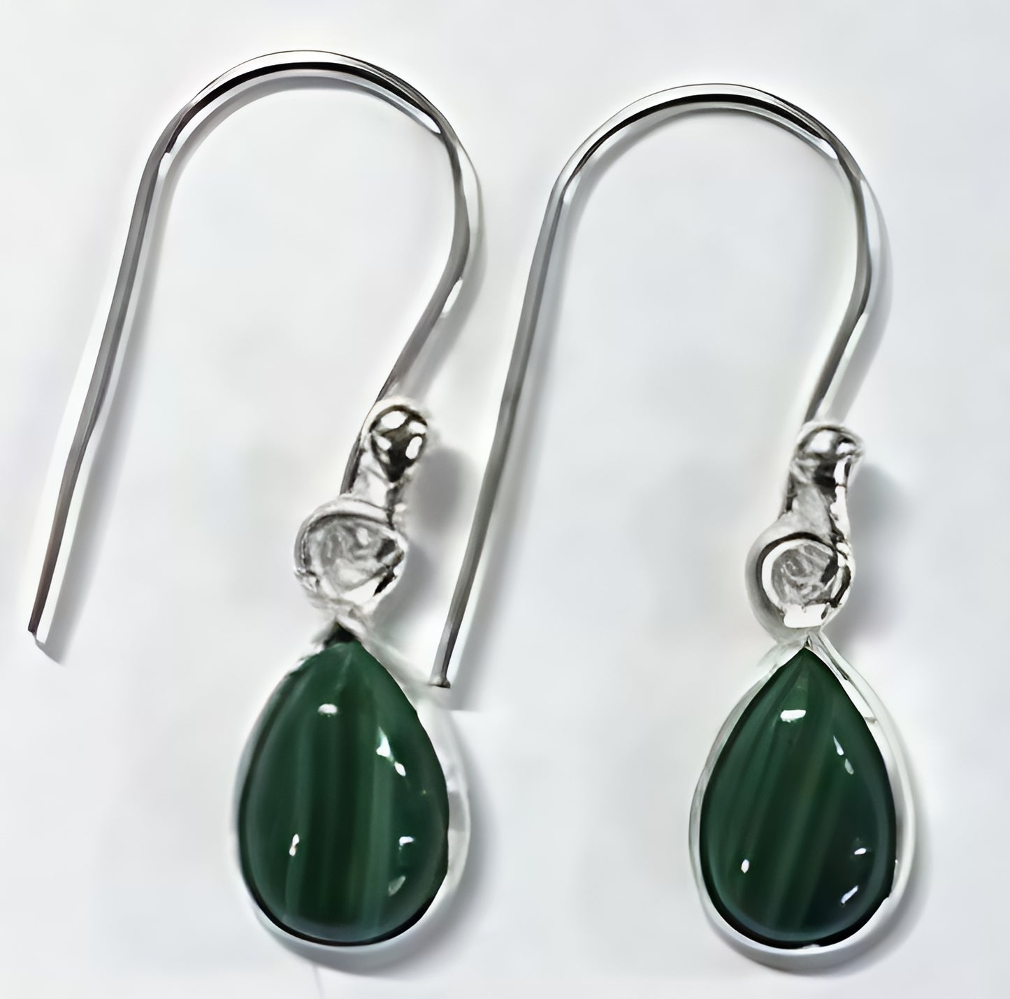 Malachite Drop Earrings - TD