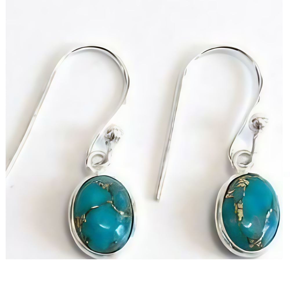 Turquoise (Mohave) Drop Earrings - OVL