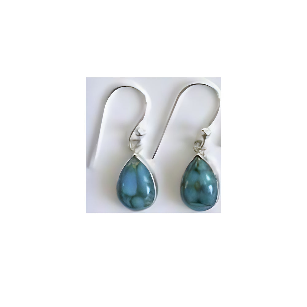 Turquoise (Mohave) Drop Earrings - TD