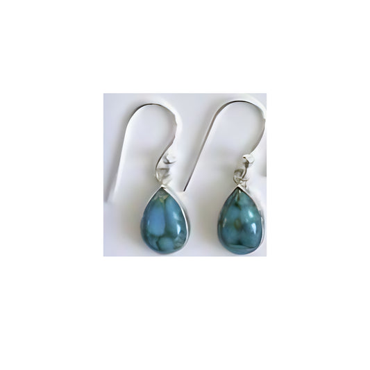 Turquoise (Mohave) Drop Earrings - TD