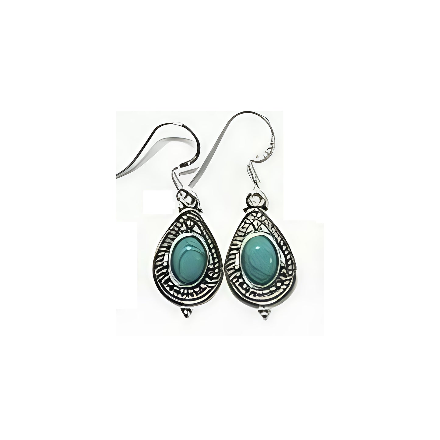 Boho 3 - Turquoise Boho Earrings - OVL
