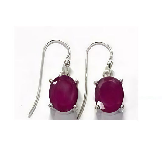 Ruby (Indian) Drop  Earrings - OVL