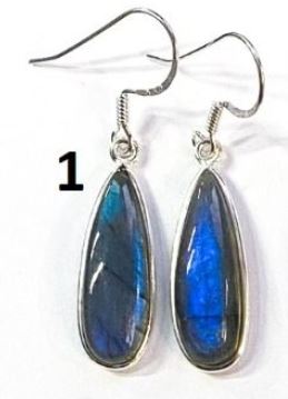 LABRADORITE Long Earrings