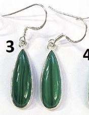 MALACHITE Long Earrings
