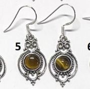 Ornate French Wire - Tiger Eye - Round