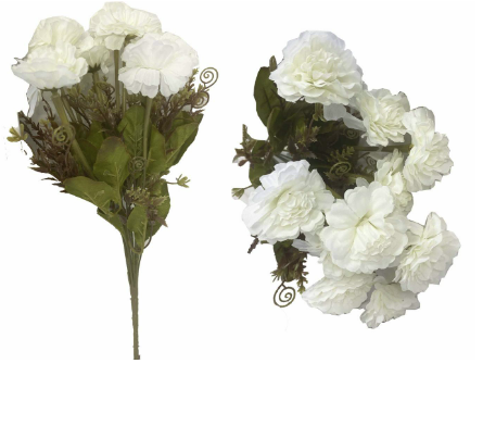 White Silk 7Head Stem 30cm