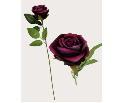 Pink Diamond Single Stem Velvet Rose (50m)
