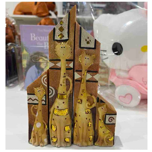 Cat Figurine Set - Geometric Cat Combo Set (4pc)