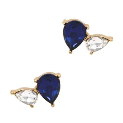 Teardrop Doubles Studs - Montana
