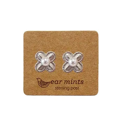 FW Pearl in Flower Studs