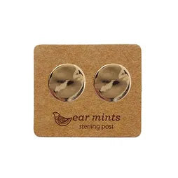 Hammered Disc Studs