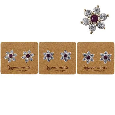 Flower CZ Studs