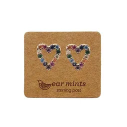 Heart (Open) Multi CZ Studs