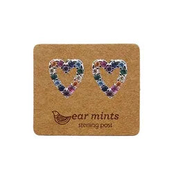 Heart (Open) Multi CZ Studs