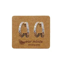 Hoop (Double) CZ Huggies
