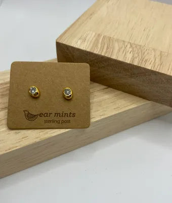 Round CZ Studs