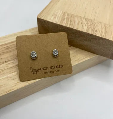 Round CZ Studs