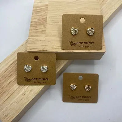 Heart CZ Studs