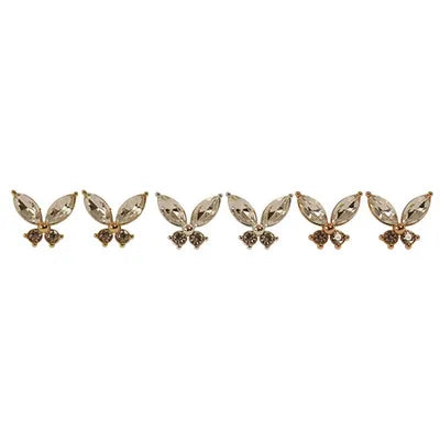 Butterfly Studs - Clear