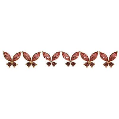 Butterfly Studs - Pink