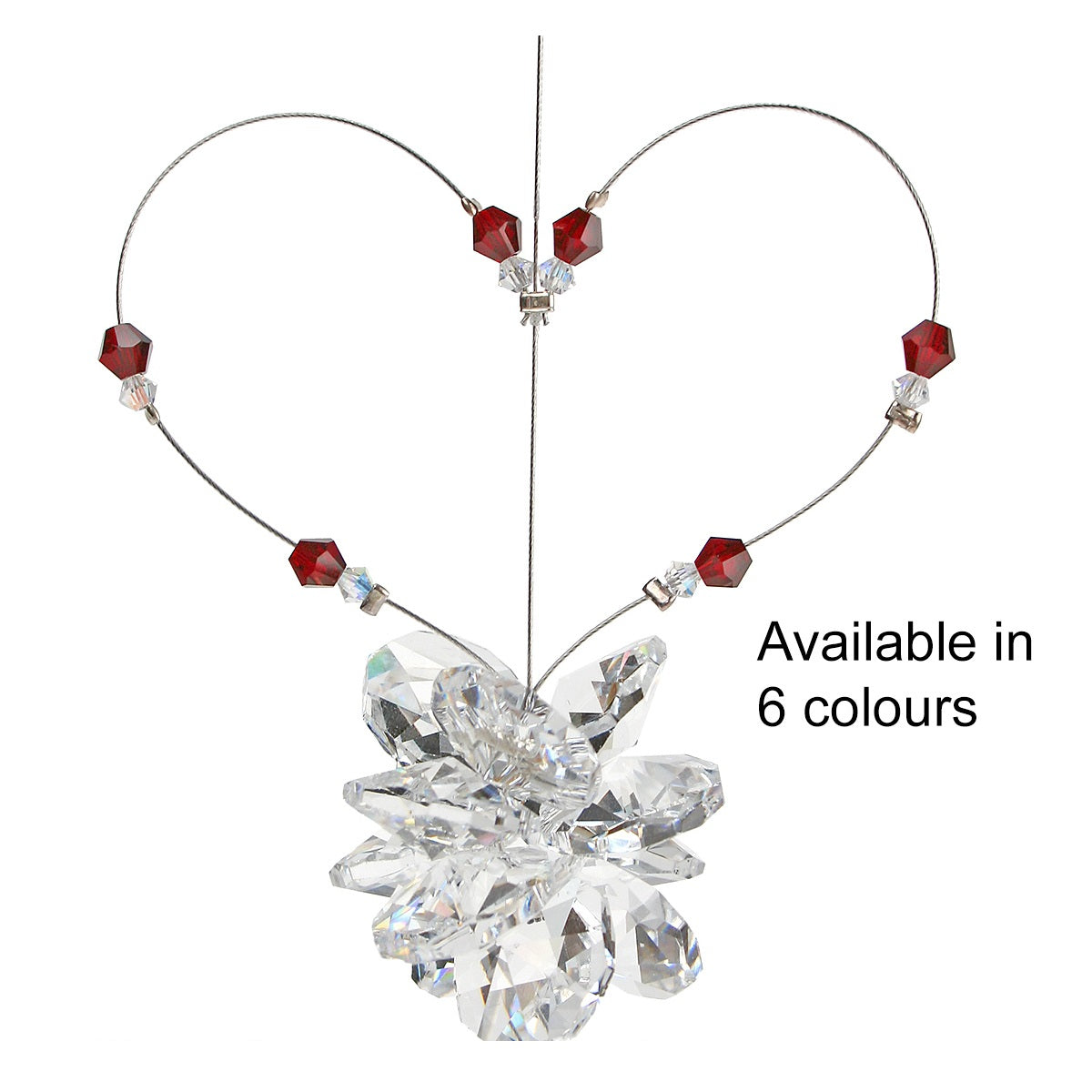 CRYSTOCRAFT™ Heart Suncatchers – Blue Hummingbird