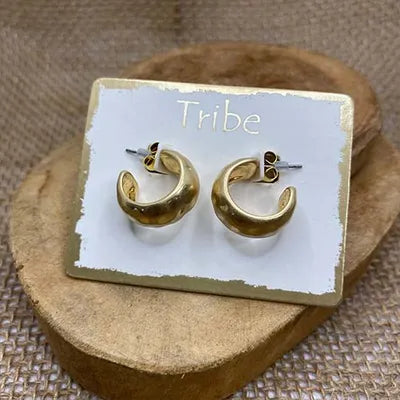 Hoop Wide Profile Hoop Studs